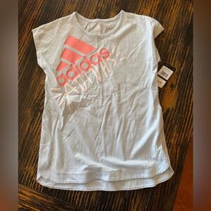 Brand New w/Tags Girl's Adidas Tee Shirt - Girl's Size 10-12 (Medium)
